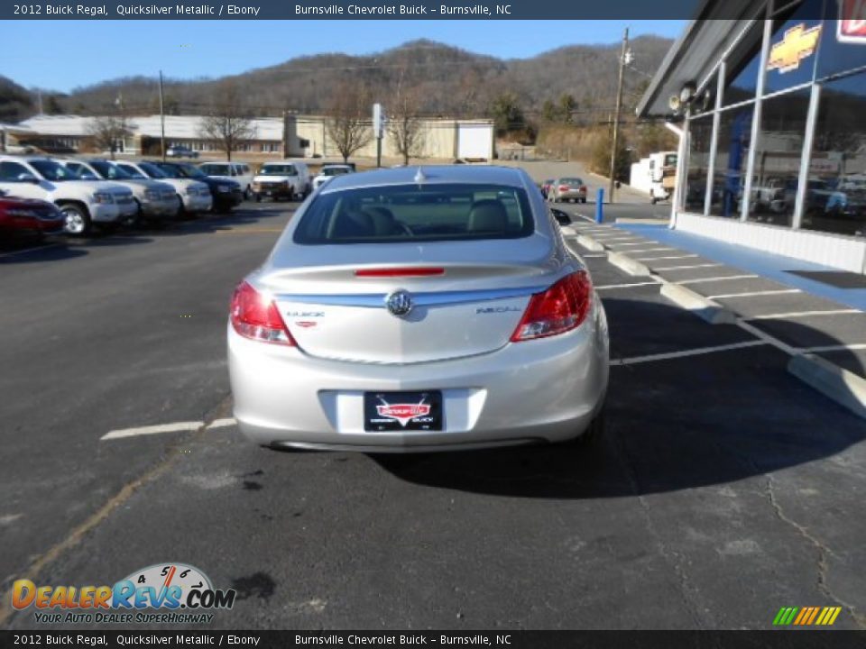 2012 Buick Regal Quicksilver Metallic / Ebony Photo #9