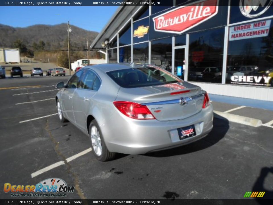 2012 Buick Regal Quicksilver Metallic / Ebony Photo #10