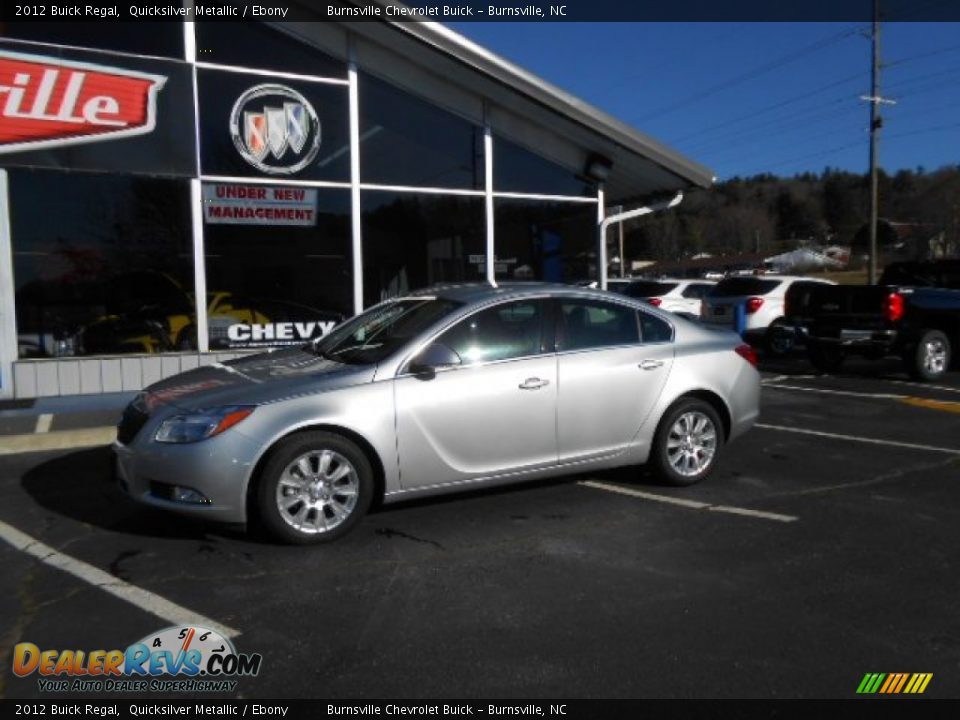 2012 Buick Regal Quicksilver Metallic / Ebony Photo #11
