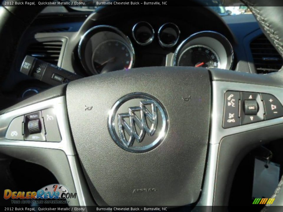 2012 Buick Regal Quicksilver Metallic / Ebony Photo #16