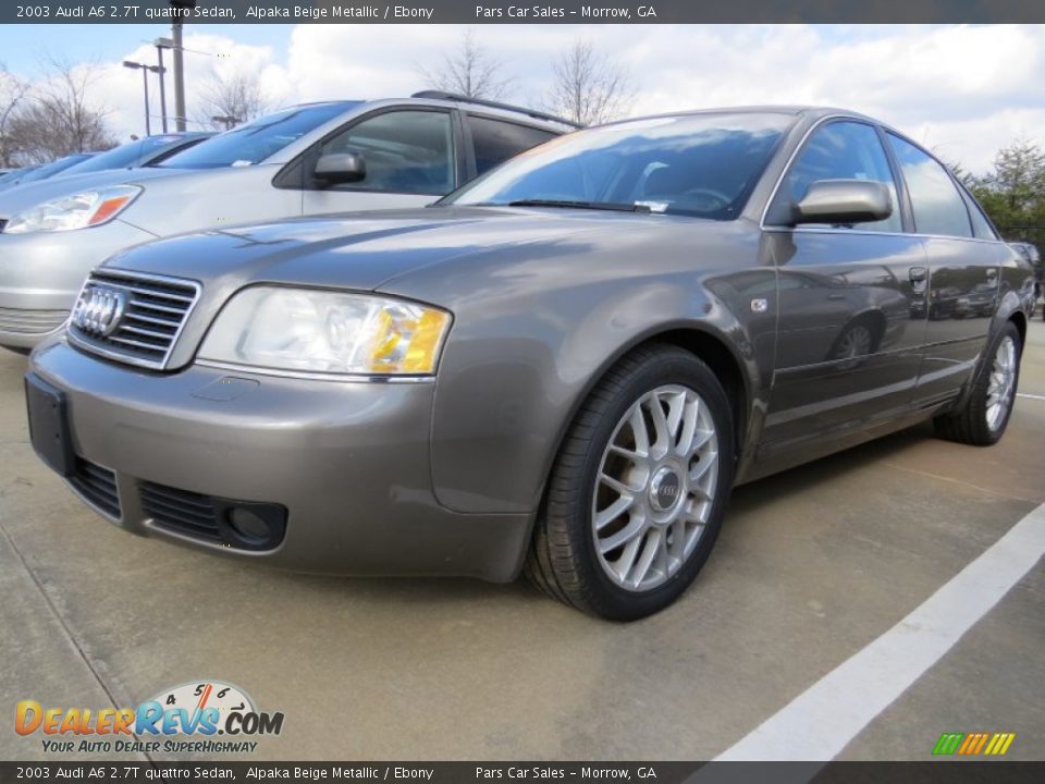 2003 Audi A6 2.7T quattro Sedan Alpaka Beige Metallic / Ebony Photo #1