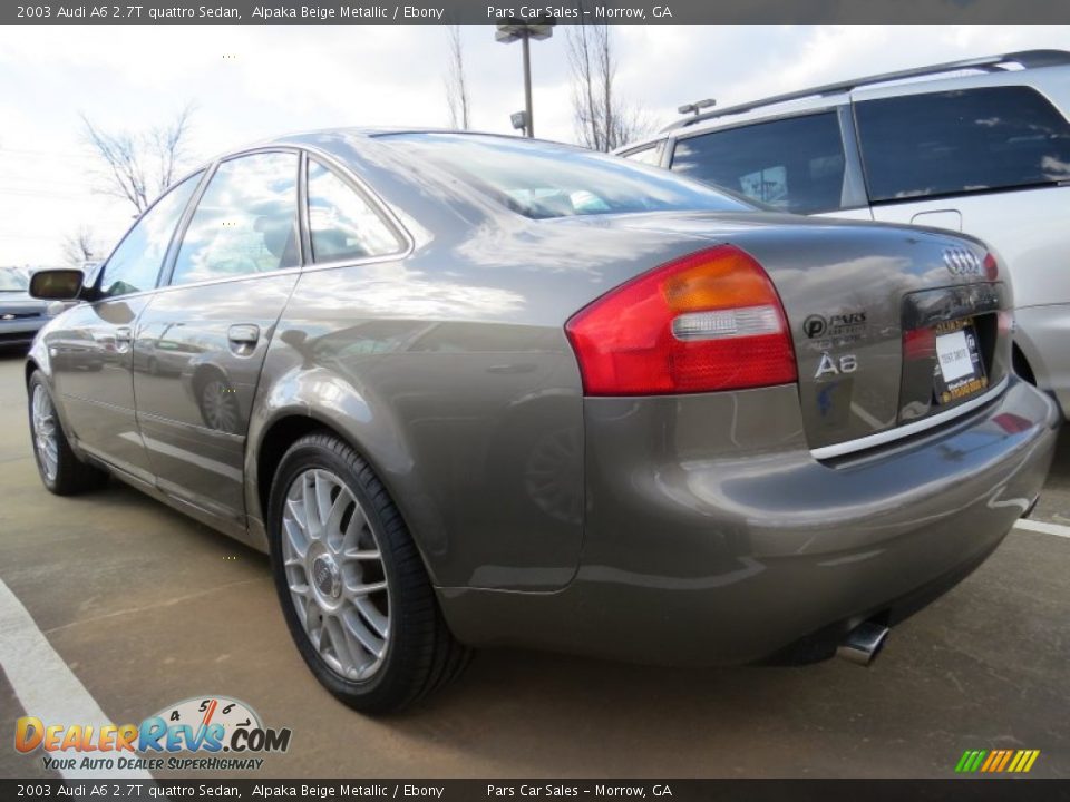 2003 Audi A6 2.7T quattro Sedan Alpaka Beige Metallic / Ebony Photo #2