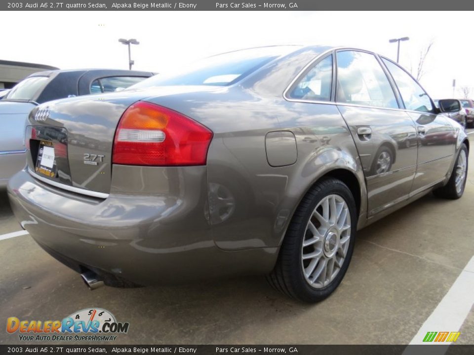 2003 Audi A6 2.7T quattro Sedan Alpaka Beige Metallic / Ebony Photo #3