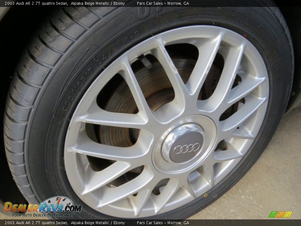2003 Audi A6 2.7T quattro Sedan Alpaka Beige Metallic / Ebony Photo #5