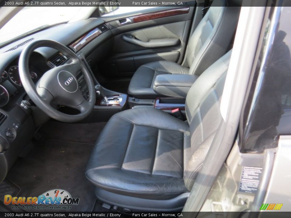 2003 Audi A6 2.7T quattro Sedan Alpaka Beige Metallic / Ebony Photo #6