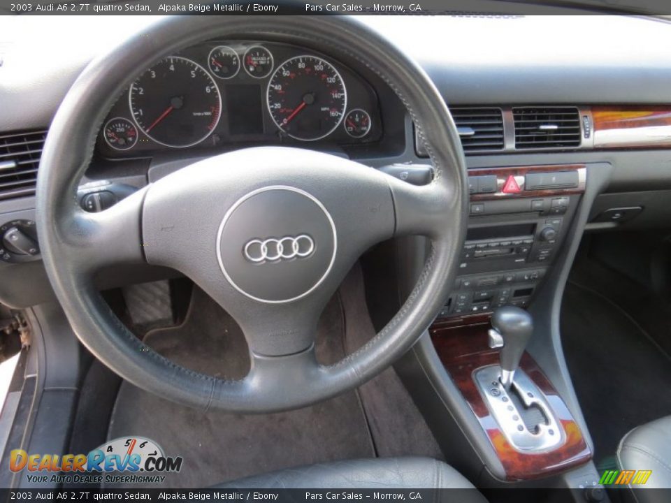 2003 Audi A6 2.7T quattro Sedan Alpaka Beige Metallic / Ebony Photo #8