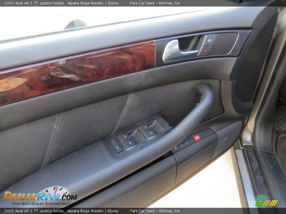 2003 Audi A6 2.7T quattro Sedan Alpaka Beige Metallic / Ebony Photo #9