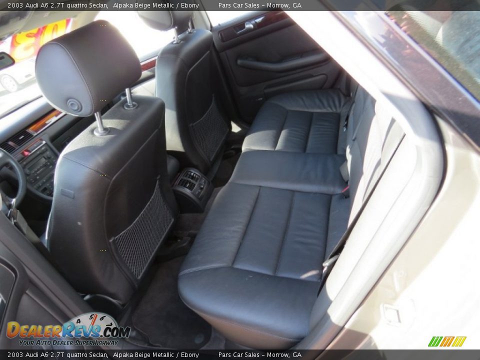 2003 Audi A6 2.7T quattro Sedan Alpaka Beige Metallic / Ebony Photo #10