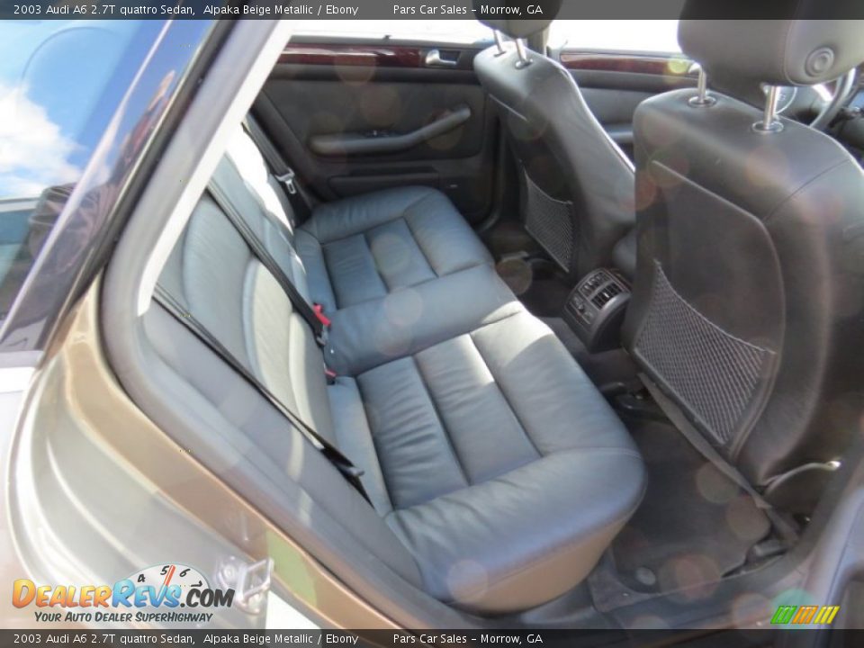 2003 Audi A6 2.7T quattro Sedan Alpaka Beige Metallic / Ebony Photo #12