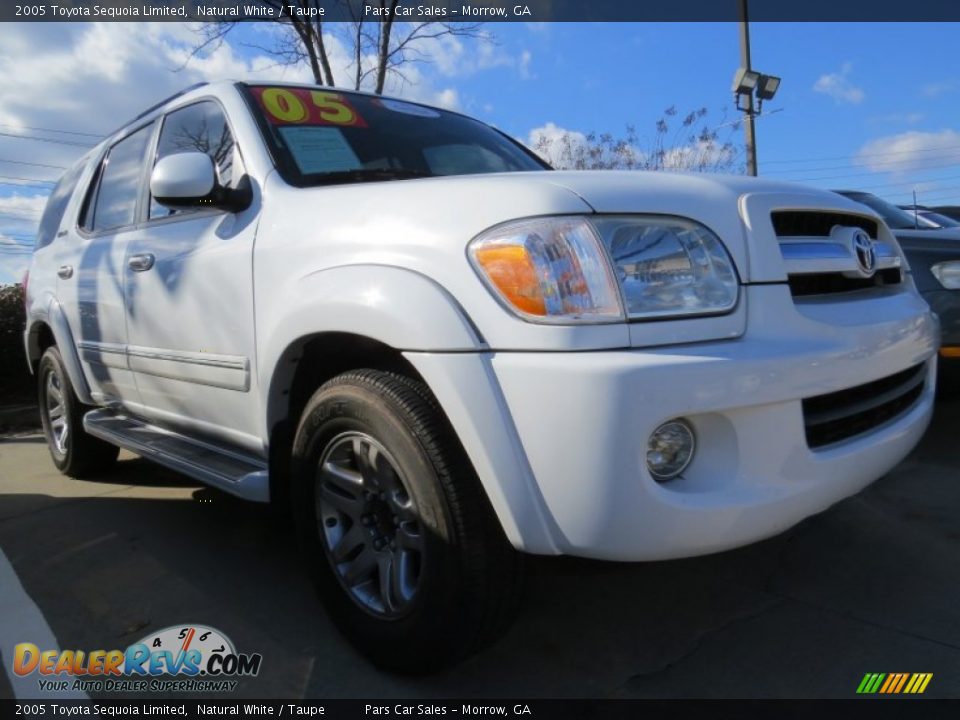 2005 Toyota Sequoia Limited Natural White / Taupe Photo #4
