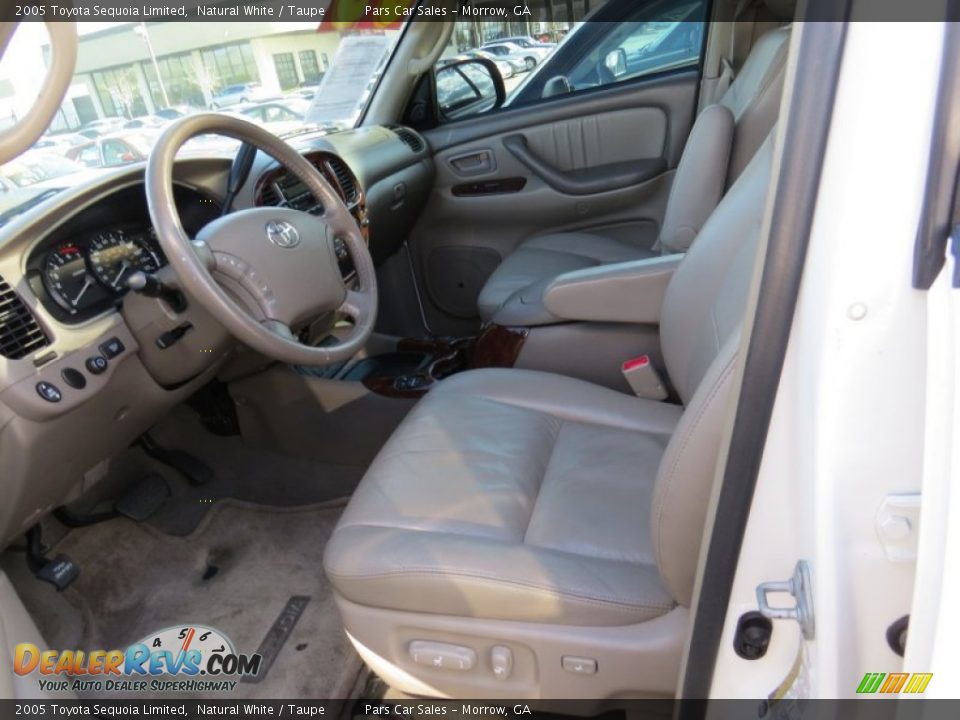 2005 Toyota Sequoia Limited Natural White / Taupe Photo #7