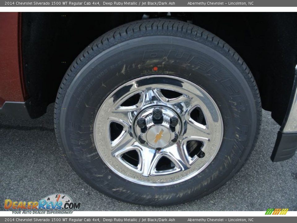 2014 Chevrolet Silverado 1500 WT Regular Cab 4x4 Deep Ruby Metallic / Jet Black/Dark Ash Photo #22