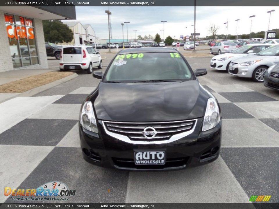 2012 Nissan Altima 2.5 S Super Black / Charcoal Photo #2