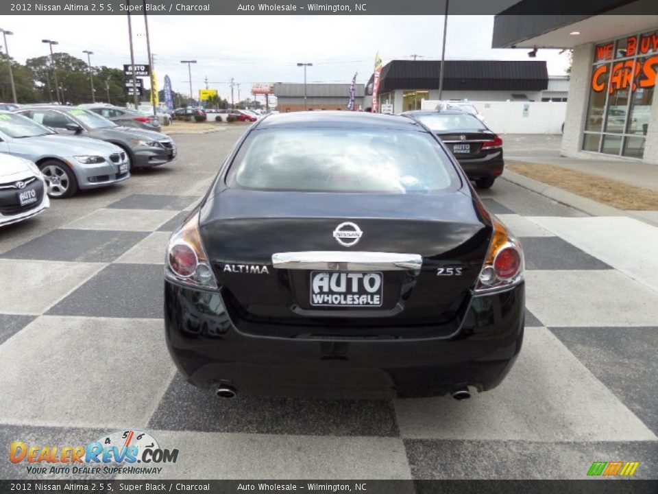 2012 Nissan Altima 2.5 S Super Black / Charcoal Photo #4