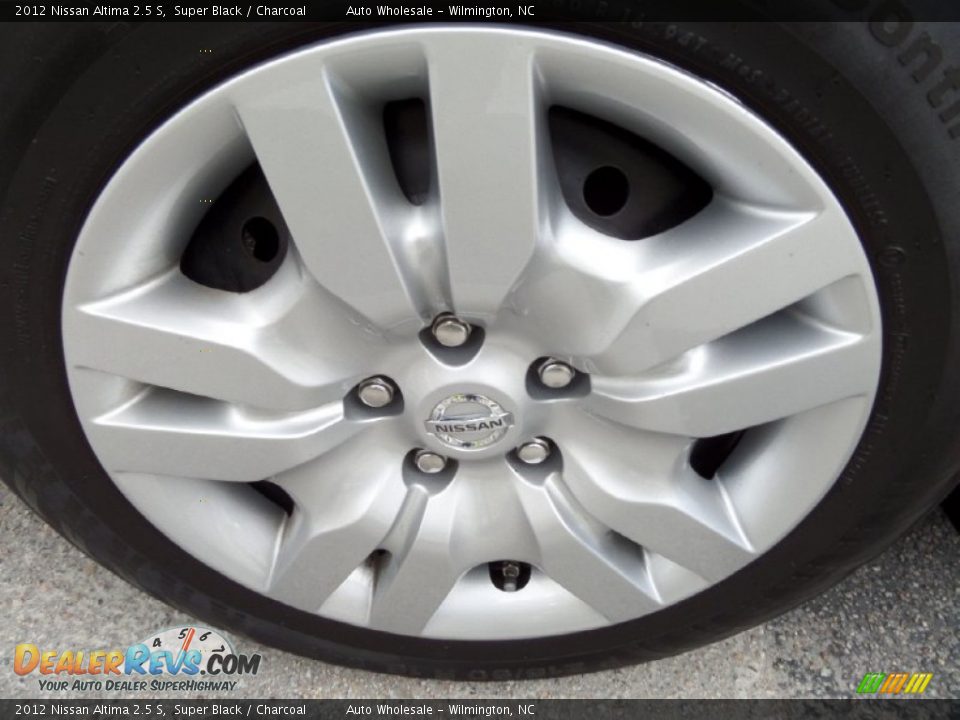 2012 Nissan Altima 2.5 S Super Black / Charcoal Photo #7