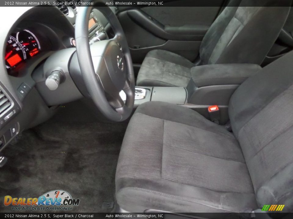 2012 Nissan Altima 2.5 S Super Black / Charcoal Photo #11