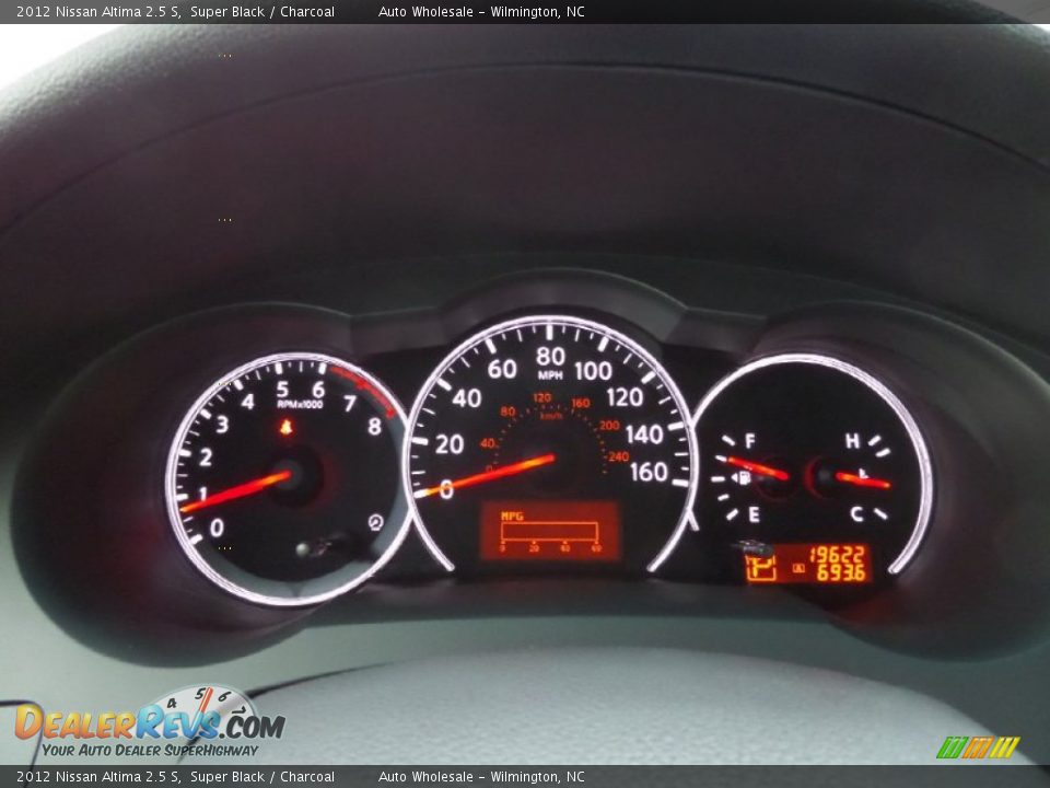 2012 Nissan Altima 2.5 S Super Black / Charcoal Photo #16