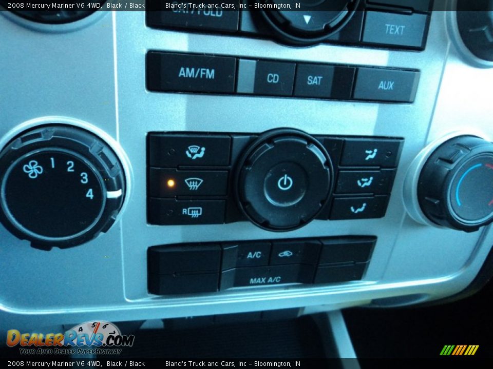 2008 Mercury Mariner V6 4WD Black / Black Photo #11