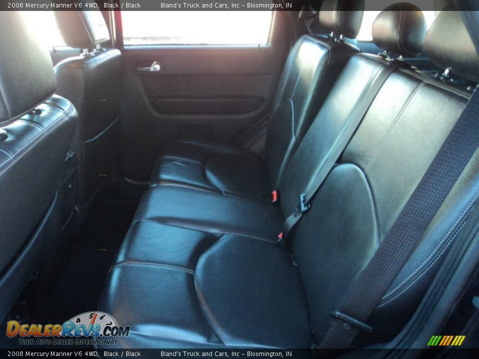 2008 Mercury Mariner V6 4WD Black / Black Photo #20