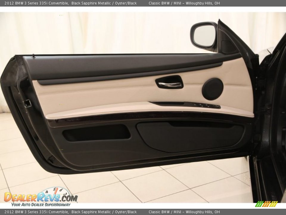 2012 BMW 3 Series 335i Convertible Black Sapphire Metallic / Oyster/Black Photo #5