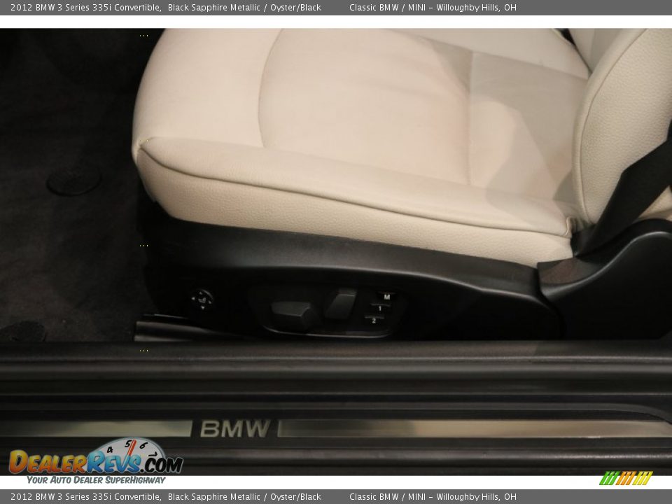 2012 BMW 3 Series 335i Convertible Black Sapphire Metallic / Oyster/Black Photo #7