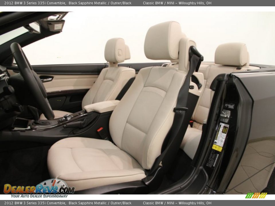 2012 BMW 3 Series 335i Convertible Black Sapphire Metallic / Oyster/Black Photo #9