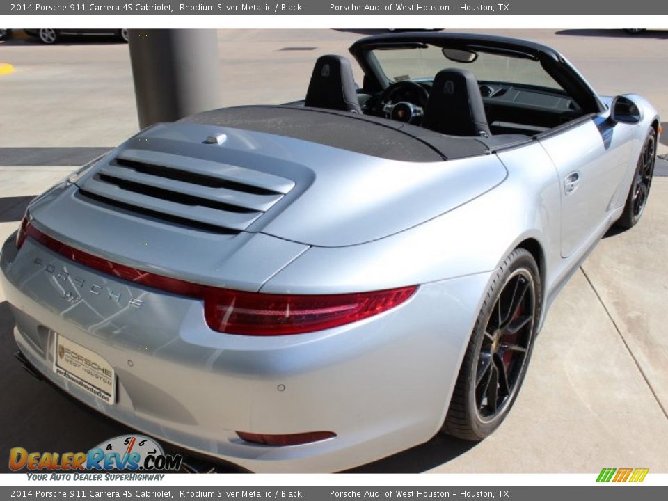 2014 Porsche 911 Carrera 4S Cabriolet Rhodium Silver Metallic / Black Photo #6