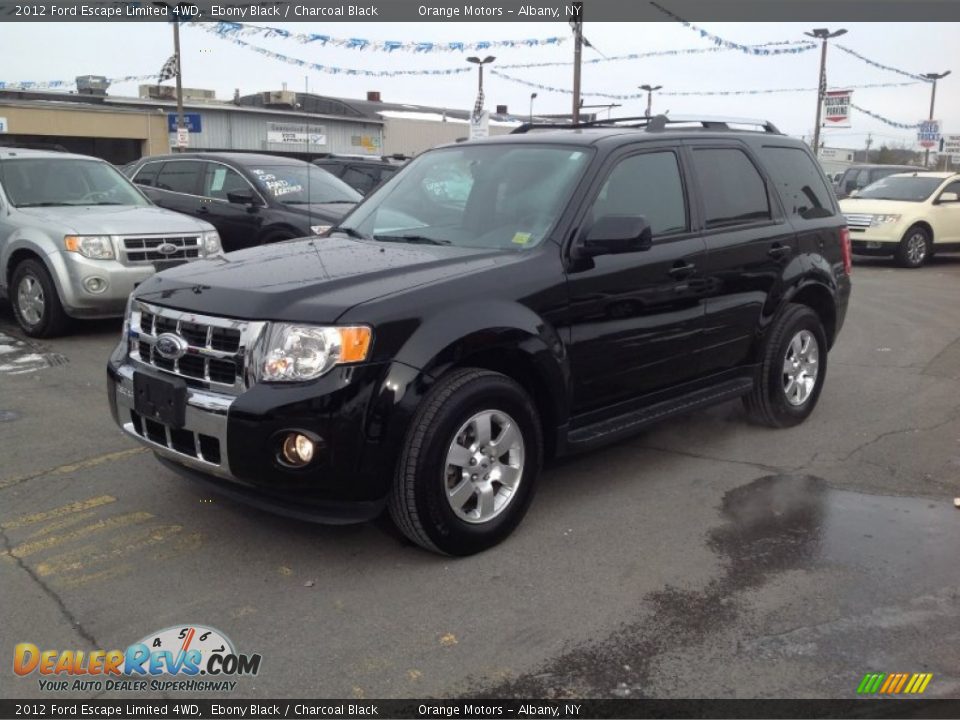 2012 Ford Escape Limited 4WD Ebony Black / Charcoal Black Photo #3