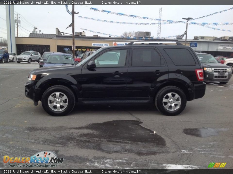 2012 Ford Escape Limited 4WD Ebony Black / Charcoal Black Photo #4