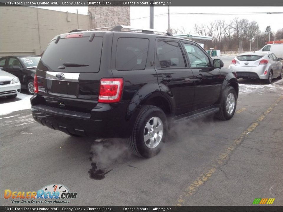 2012 Ford Escape Limited 4WD Ebony Black / Charcoal Black Photo #7