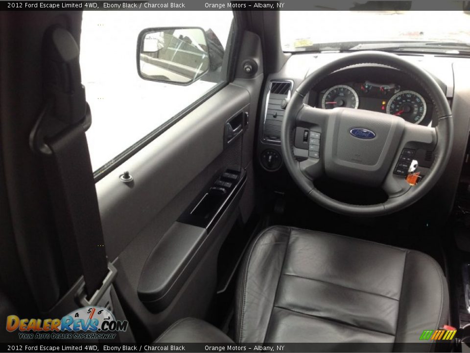 2012 Ford Escape Limited 4WD Ebony Black / Charcoal Black Photo #13