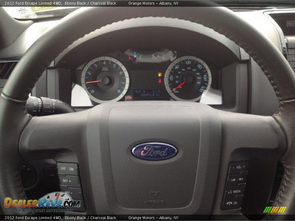 2012 Ford Escape Limited 4WD Ebony Black / Charcoal Black Photo #14