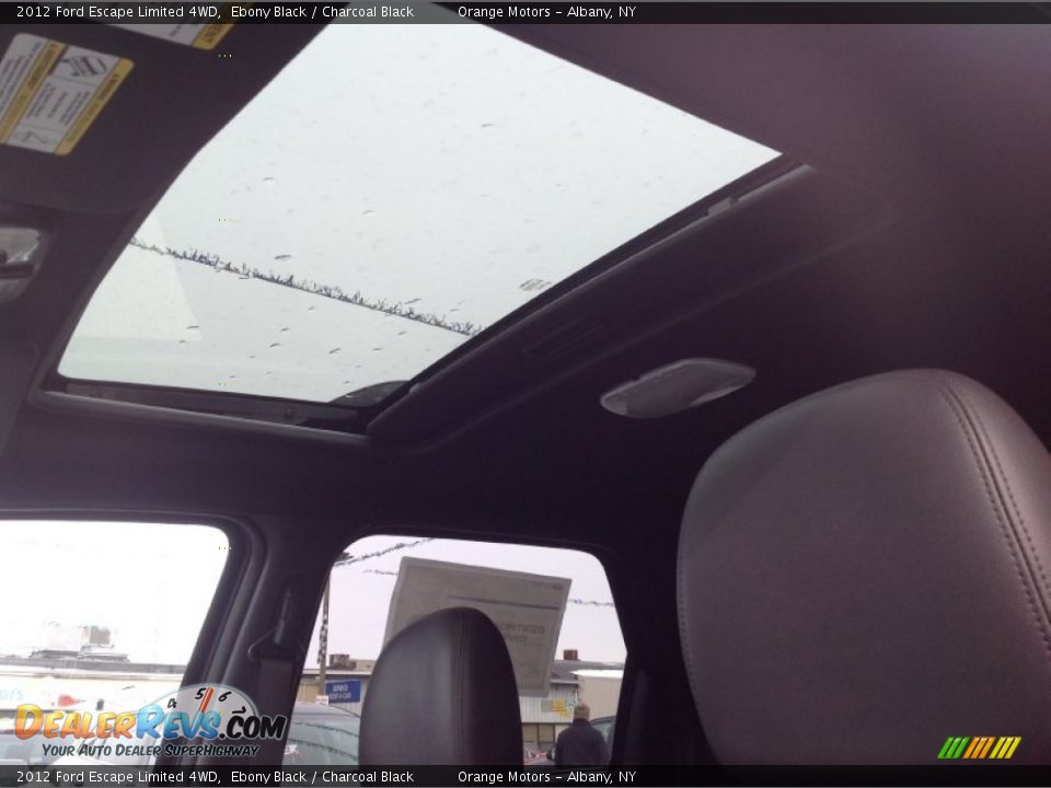 2012 Ford Escape Limited 4WD Ebony Black / Charcoal Black Photo #21