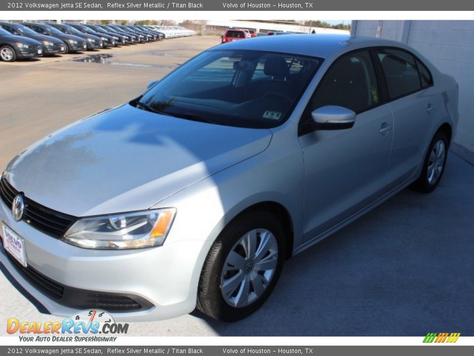 2012 Volkswagen Jetta SE Sedan Reflex Silver Metallic / Titan Black Photo #3
