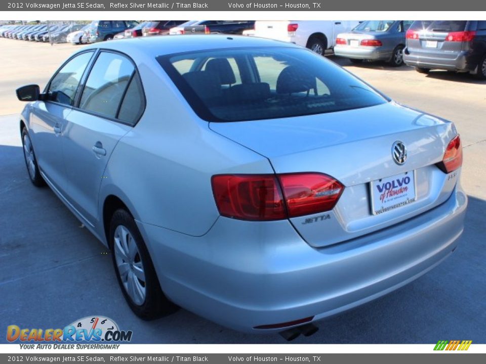 2012 Volkswagen Jetta SE Sedan Reflex Silver Metallic / Titan Black Photo #4