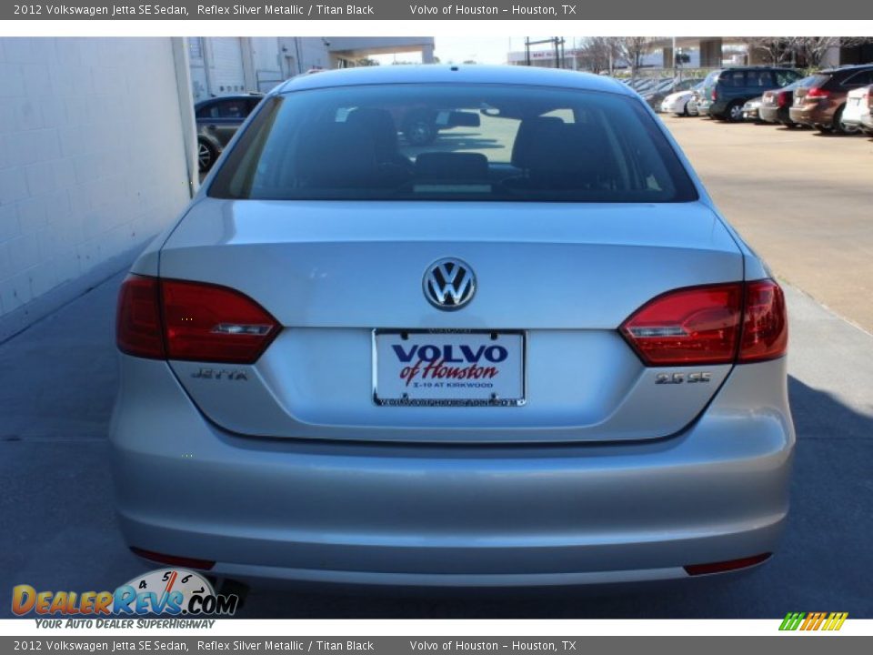2012 Volkswagen Jetta SE Sedan Reflex Silver Metallic / Titan Black Photo #5