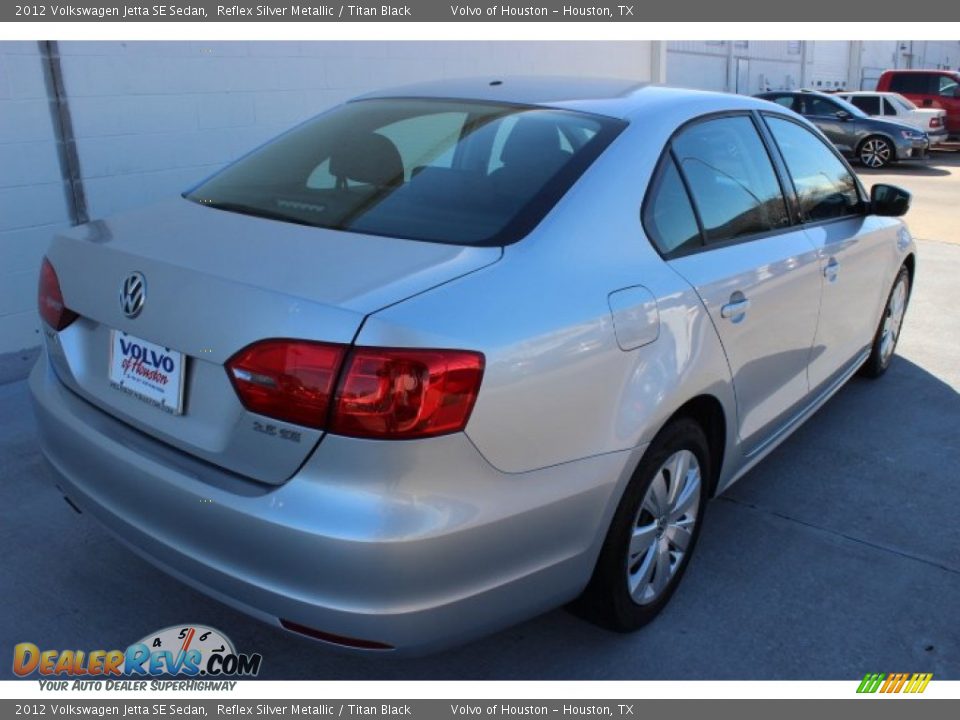 2012 Volkswagen Jetta SE Sedan Reflex Silver Metallic / Titan Black Photo #6