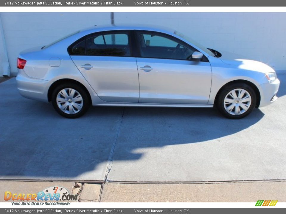 2012 Volkswagen Jetta SE Sedan Reflex Silver Metallic / Titan Black Photo #7