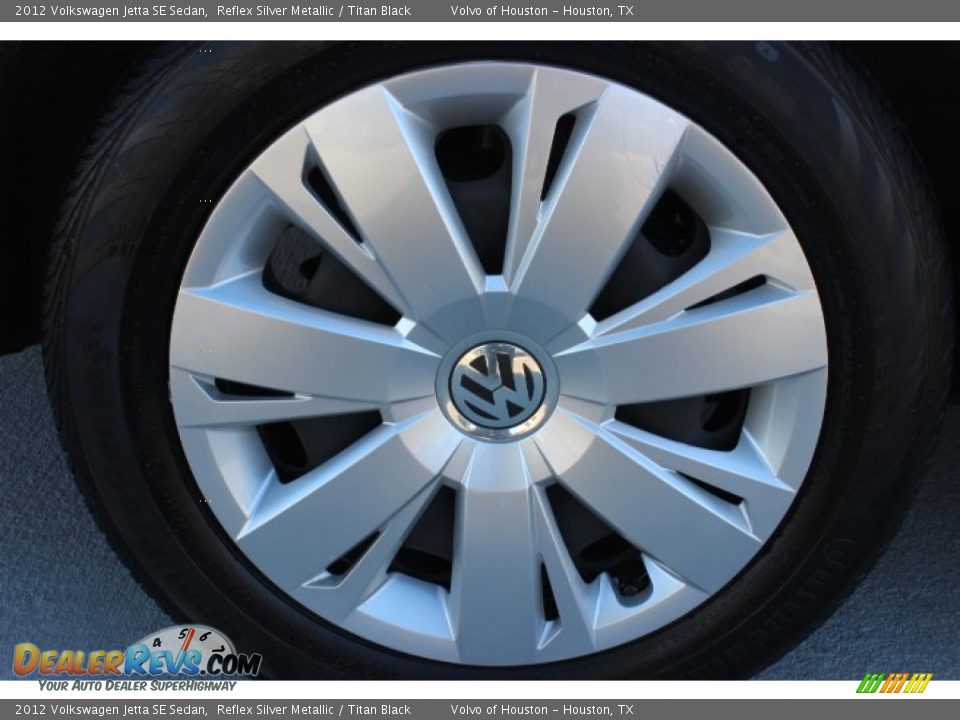 2012 Volkswagen Jetta SE Sedan Reflex Silver Metallic / Titan Black Photo #8