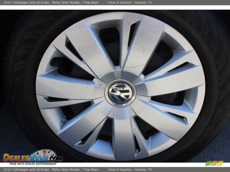2012 Volkswagen Jetta SE Sedan Reflex Silver Metallic / Titan Black Photo #9