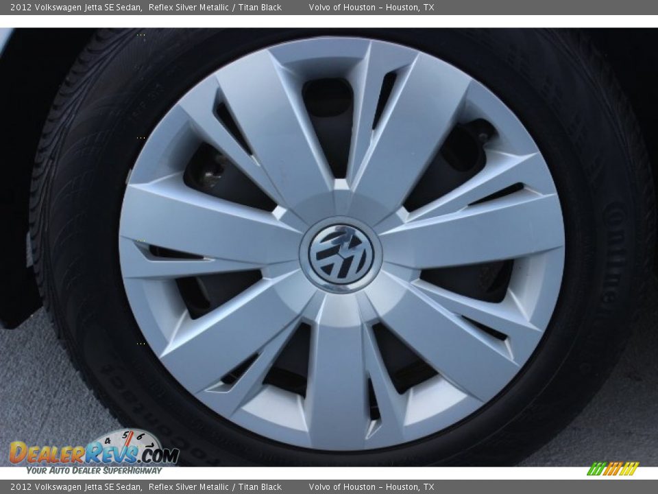 2012 Volkswagen Jetta SE Sedan Reflex Silver Metallic / Titan Black Photo #10
