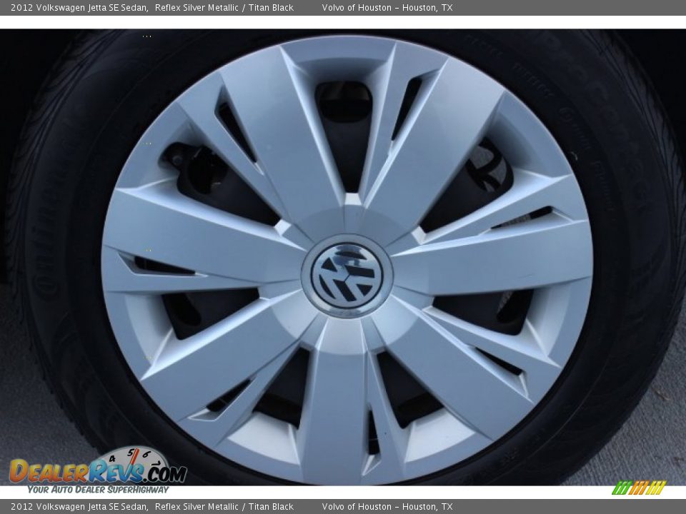2012 Volkswagen Jetta SE Sedan Reflex Silver Metallic / Titan Black Photo #11