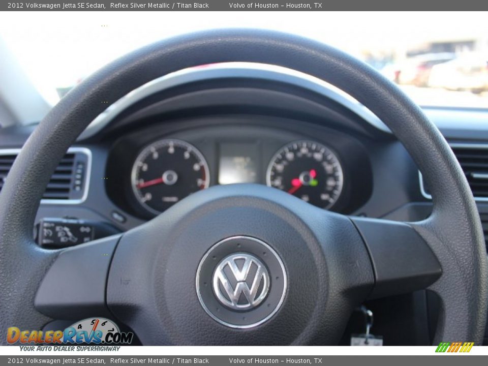 2012 Volkswagen Jetta SE Sedan Reflex Silver Metallic / Titan Black Photo #22