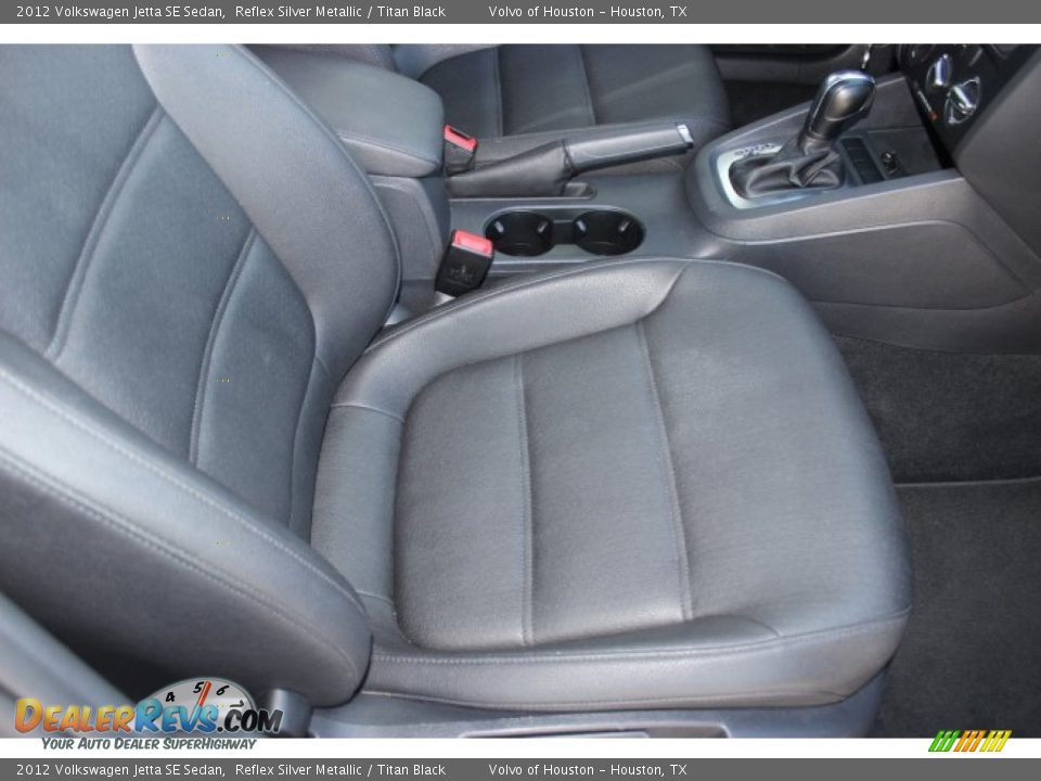 2012 Volkswagen Jetta SE Sedan Reflex Silver Metallic / Titan Black Photo #35
