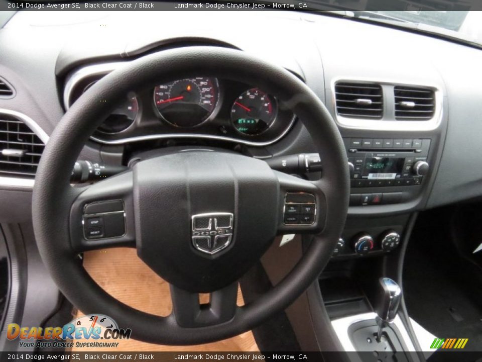 2014 Dodge Avenger SE Black Clear Coat / Black Photo #7