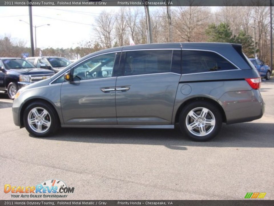 2011 Honda Odyssey Touring Polished Metal Metallic / Gray Photo #3