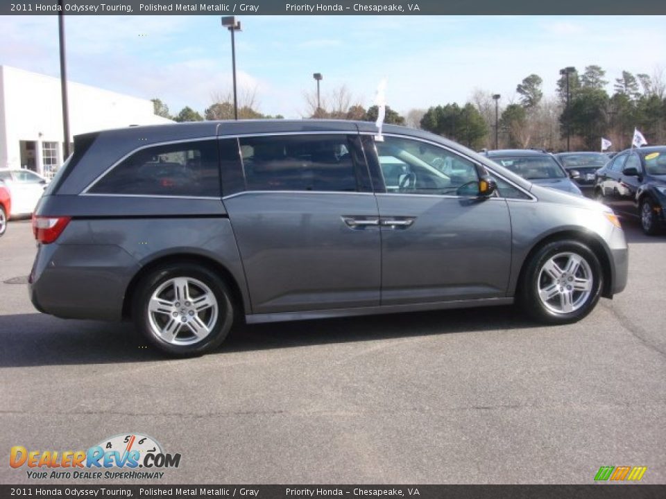 2011 Honda Odyssey Touring Polished Metal Metallic / Gray Photo #6