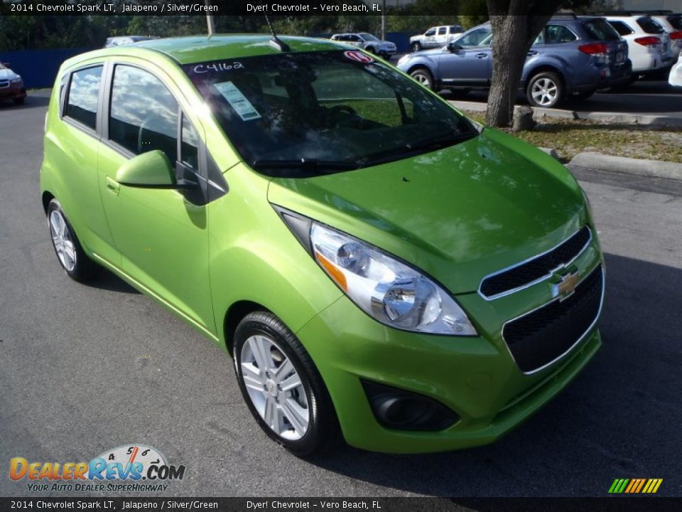 2014 Chevrolet Spark LT Jalapeno / Silver/Green Photo #1