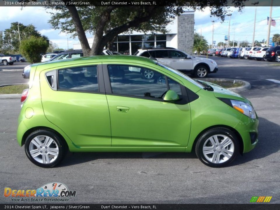 2014 Chevrolet Spark LT Jalapeno / Silver/Green Photo #6