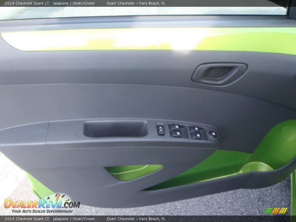 2014 Chevrolet Spark LT Jalapeno / Silver/Green Photo #8